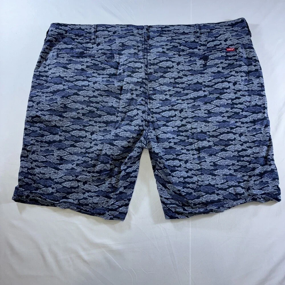 Levi’s XX Chino Shorts Fish Nautical Design‎ Men’s Size 44 Blue